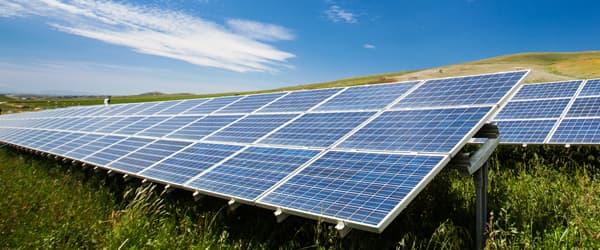 Solar Panels Hero Section - Professional solar panel installation showcasing renewable energy solutions